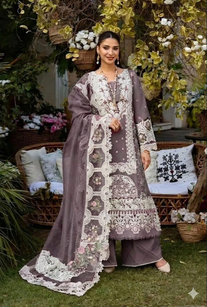 BRAND:*ELAF* lawn luxury chikankari